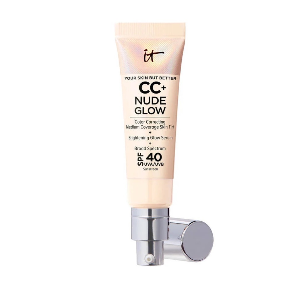NWT - IT Cosmetics CC+ Nude Glow Foundation + Brightening Serum with SPF 40